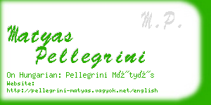 matyas pellegrini business card